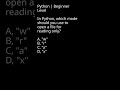Python File Handling for Reading Only #codingcommunity #filereading # codingbasics