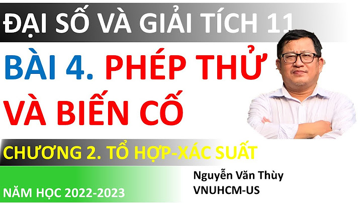 Giải bài tập toán 11 phép thử và biến cố năm 2024