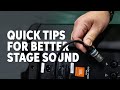 How to Set Up Stage Monitors