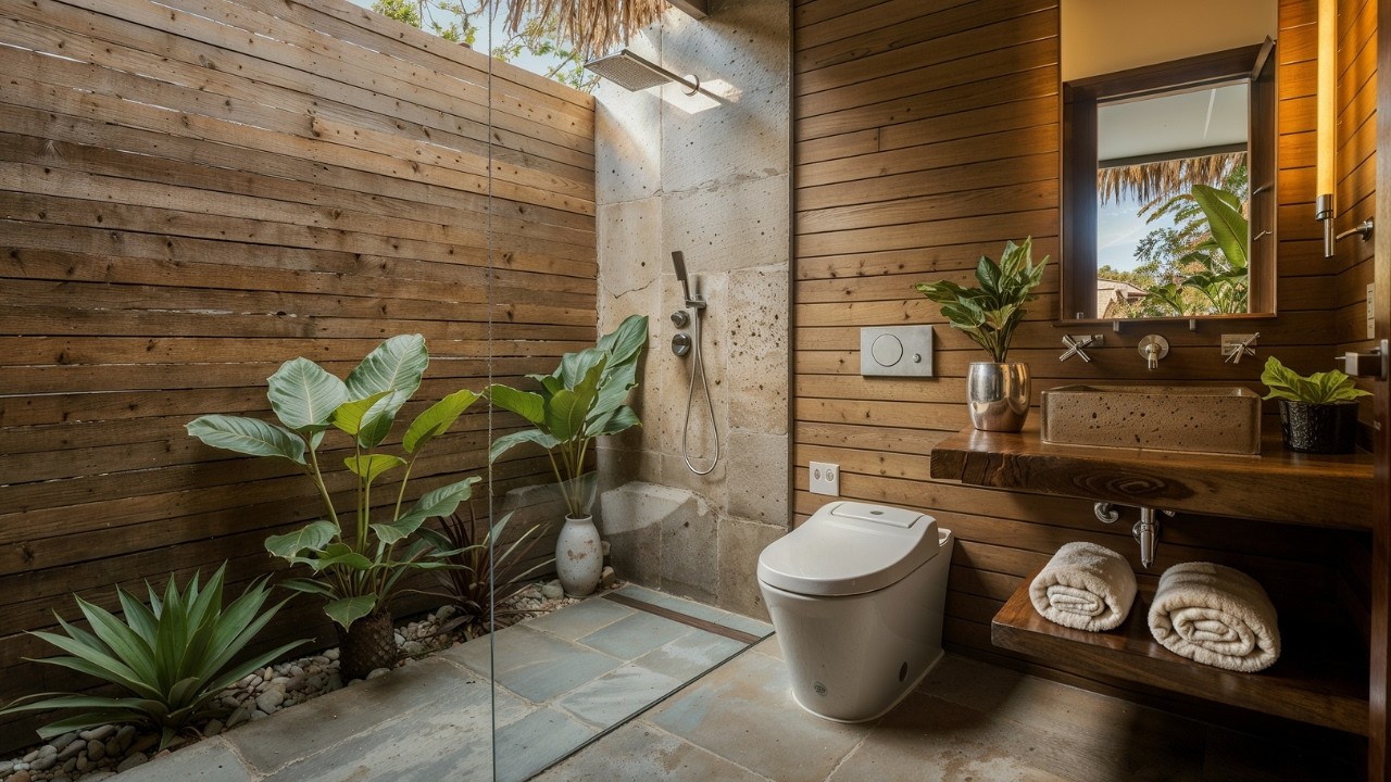 BANHEIROS DECORADOS com PLANTAS E JARDINS | Decoração Relaxante!