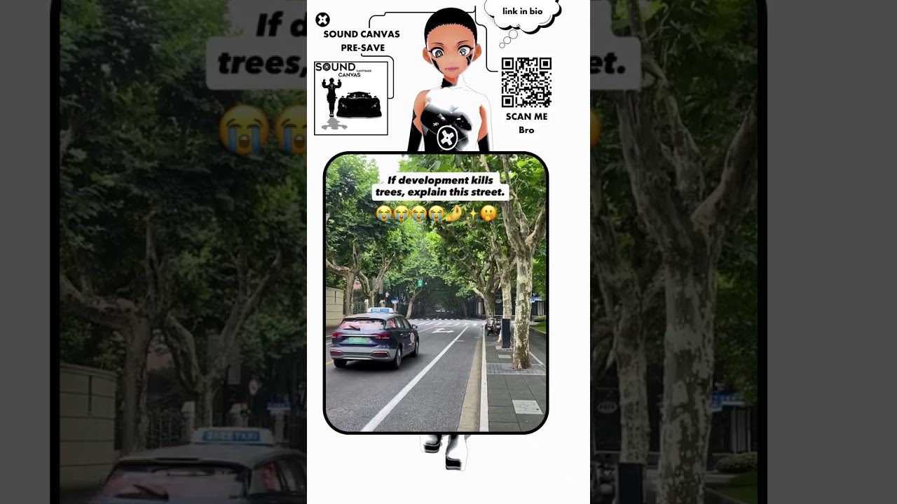 This isn’t a forest, it is in the middle of a street.