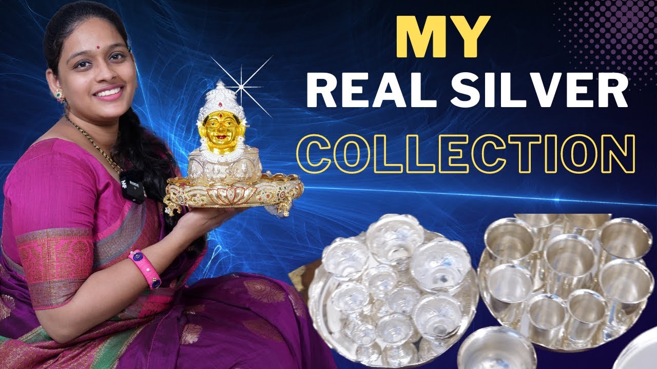 న సిల్వర్ కలెక్షన్ || MY REAL SILVER COLLECTION aishu మాటలు వినండి😄