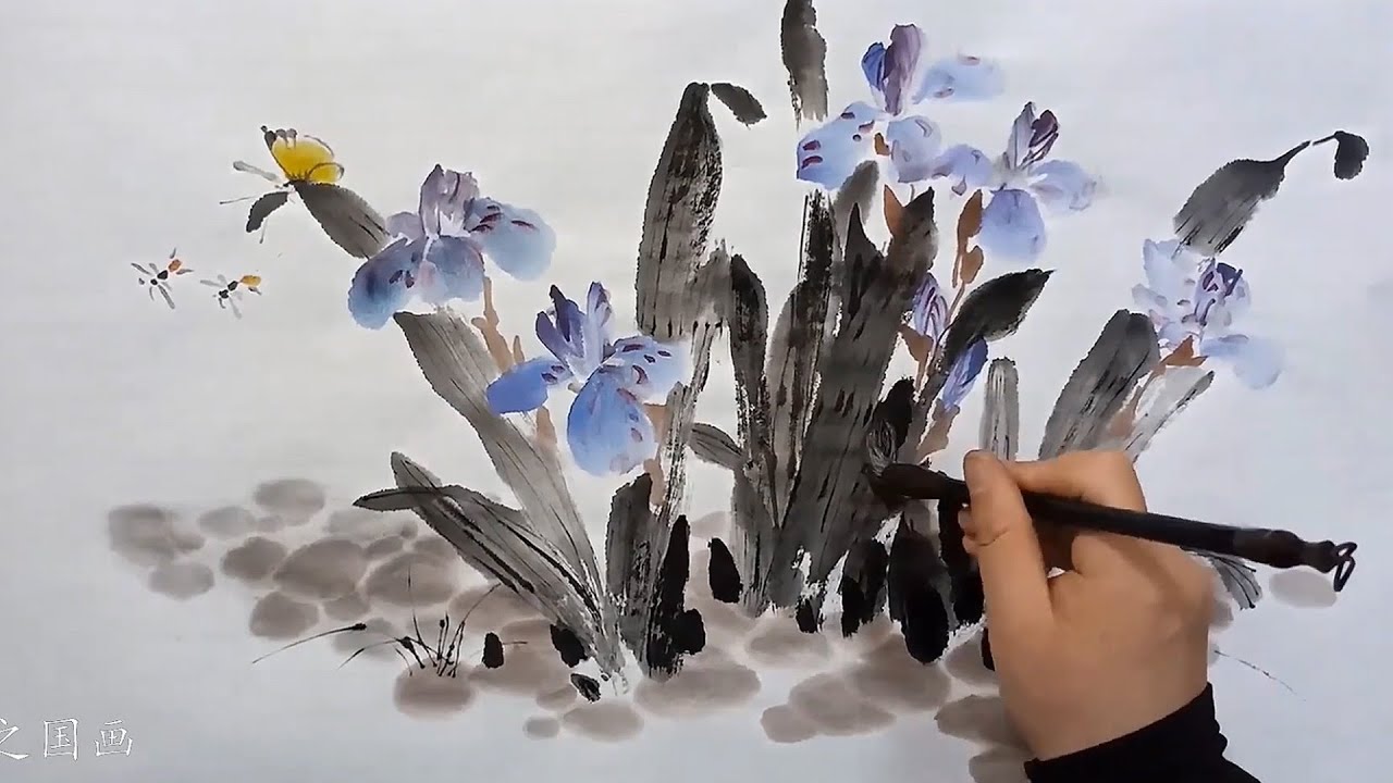 アイリスの(水彩画 2018年 ) アイリスの(水彩画 2018年 ) アイリスの(水彩画 2018年 ) How to draw