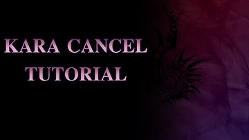 BBCF Kara Cancel Tutorial