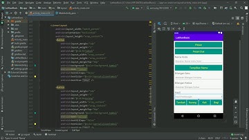ANDROID STUDIO : TUTORIAL PEMBUATAN APLIKASI PERHITUNGAN | V1