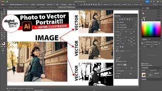 How to Turn a Photo into Vector Art in Illustrator (Image Trace Portrait)