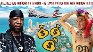 EXCLUSIVE: 6ix9ine Look Alike Runs Down On Hell Rell In MIAMI + Trying To Steal The BAG!!!