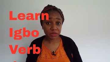 Learn Igbo for beginners | Igbo verb; ibia in the present tense