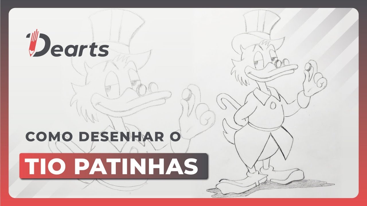 como desenhar o tio patinhas passo a passo 