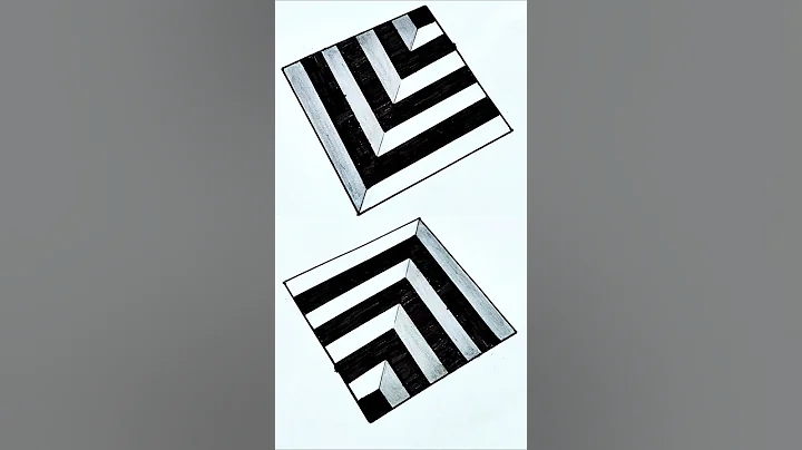 Simple 3D illusion Drawing for Kids | #shorts #youtubeshorts #3d #3dart #3ddrawing  #3dillusion