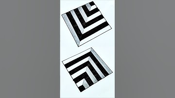 Simple 3D illusion Drawing for Kids | #shorts #youtubeshorts #3d #3dart #3ddrawing  #3dillusion