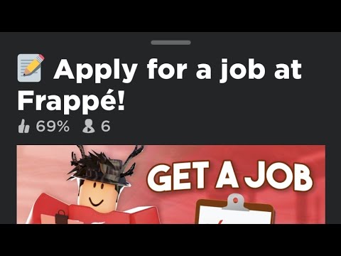 Getting A Job Frappe V4 Roblox Read Desc Youtube - how to get a job at frappe roblox