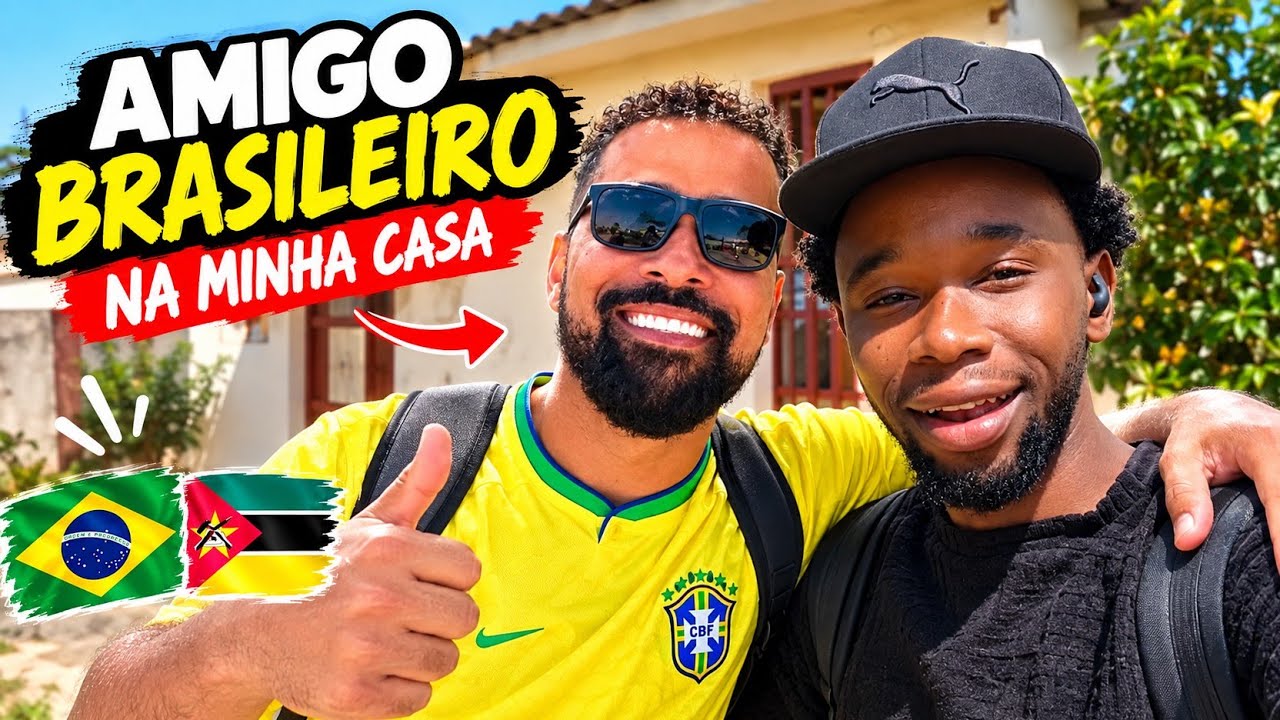 RECEBI UM BRASILEIRO NA MINHA CASA EM MOÇAMBIQUE 🇧🇷🇲🇿 | ELE NÃO ESPERAVA POR ISSO! 😱
