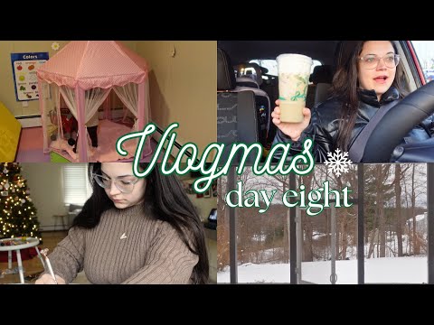 VLOGMAS DAY EIGHT ❄️☕️| 32-week pregnancy update, day in my life, and surprise for my toddler!
