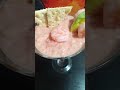 coctel casero. camarones.