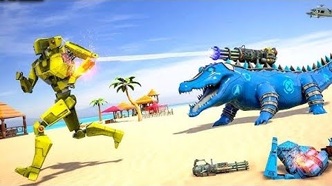 Sarcosuchus | Crocodile Robot Transform : Robot Transform Android Gameplay