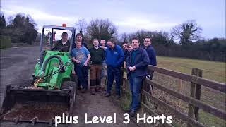 Level 3 Horticulture students hedge planting at CAFRE, Greenmount Campus