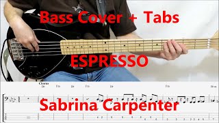 Sabrina Carpenter - Espresso (BASS COVER TABS) preview Bass play Bass