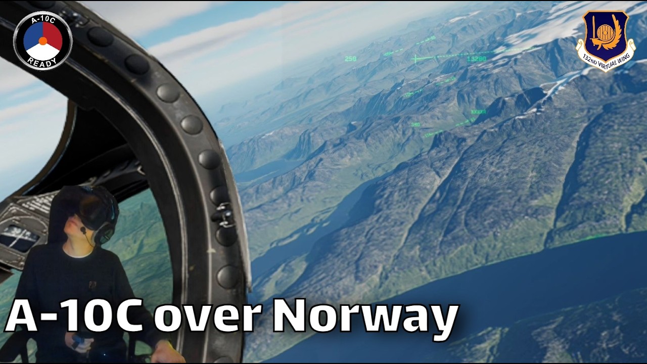 A-10C Destroying SA-19, T-72s and Arty | Kola Map