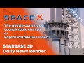 SpaceX launch table clamps or raptor installation stand. Let's keep guessing Boca Chica July 09 2021
