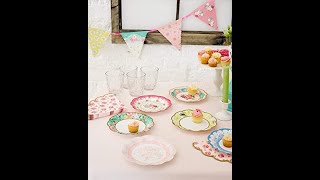 https:\/\/amzn.to\/3xLvdhg Tables Pack of 12 (17cm) Disposable Tea Party Paper Plates