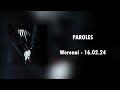 Werenoi - 16.02.24 | Paroles