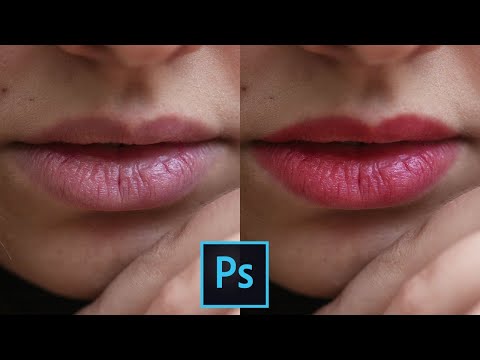 Easiest Way to change or Put the Lip Color in Photoshop