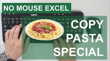 How to Copy Paste Special with Keyboard Shortcut | No Mouse Excel