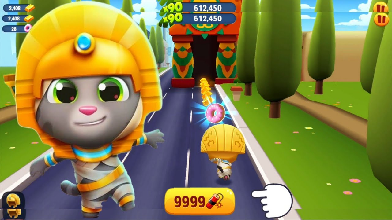 Talking Tom Gold Run - Discover How to Unlock Mummy Tom - Android Gameplay