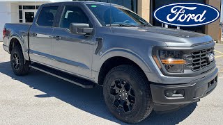 2024 Ford F150 STX FX4 201A 2.7L EcoBoost w/ Brake Controller Carbonized Grey Metallic WalkAround