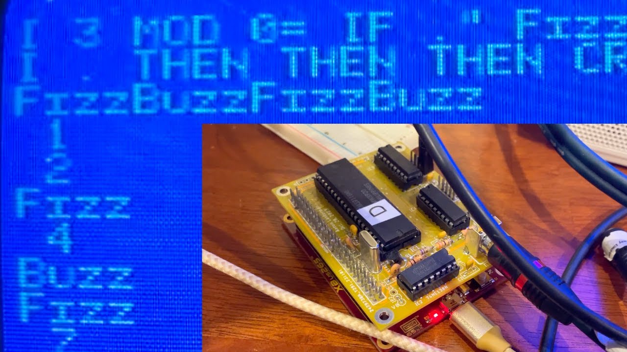 FizzBuzz in FORTH on our RetCom87 retro-inspired computer (based on ...