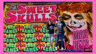 💀18 JUEGOS GRATIS 🥀 SWEET SKULLS SLOT MACHINE * MAX BETS * FULL SCREEN *