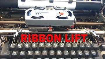 IBM Selectric Typewriter Ribbon Arm Guides Sticking Up, Repaired Gummy Pivot