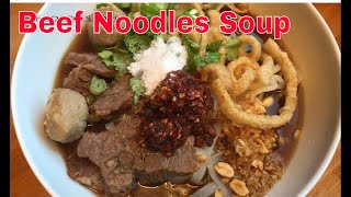 How to make Beef noodles soup.  #ก๋วยเตี๋ยวเนื้อตุ๋น