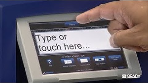 BradyPrinter S3100 | How to Create a Label