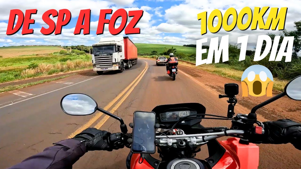 SÃO PAULO a FOZ DO IGUAÇU de XRE - 1000 KM EM UM DIA - T8/EP1