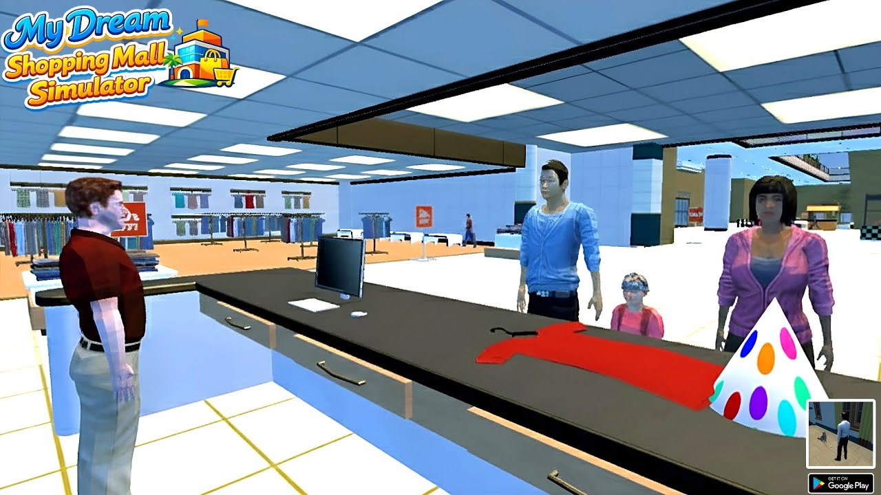 My Dream Shopping Mall Simulator 3D – геймплей на Android