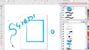Corel draw tutorial - Artistic Media Tool - Full free Video Training Tamil template DVD