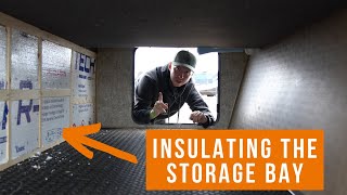 RV Mod: adding insulation to the pass-through storage bay in our Outdoors RV