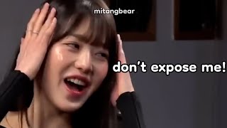 wonyoung didn't want this revealed to the public (the hosts exposed her anyways)