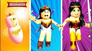 CICLO DE VIDA DA MULHER MARAVILHA BROOKHAVEN ?RP E LIVETOPIA HISTORINHAS No Roblox