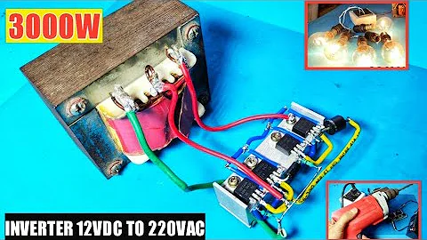 i make 3000W Powerful 12V To 220VAc Inverter at home | How To Make INVERTER