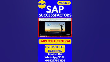 SAP SuccessFactors Employee Central Training Video 9 #sapsuccessfactorstraining #sapsuccessfactors