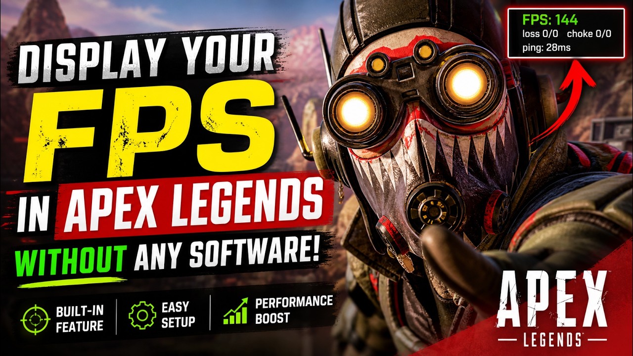How to display your FPS performance in Apex Legends #apexlegends # ...