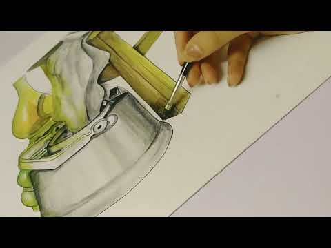 تظليل الوان اكوريل  رسم  طريقه التظليل الصحيحه