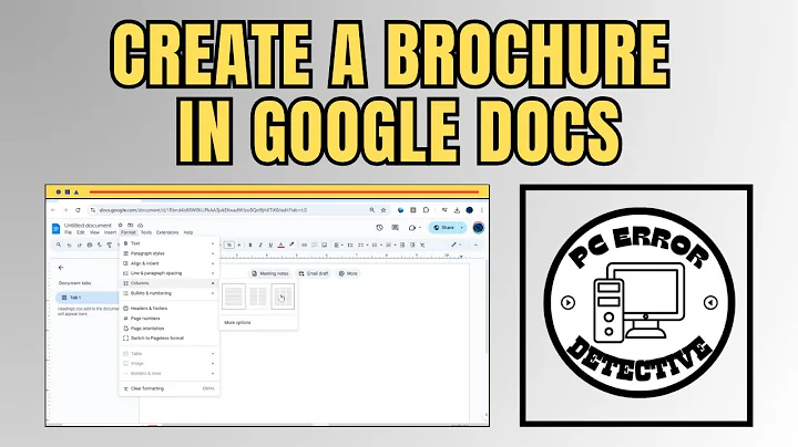How to Create a Brochure in Google Docs