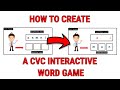 How To Create an Interactive Word Game in Powerpoint