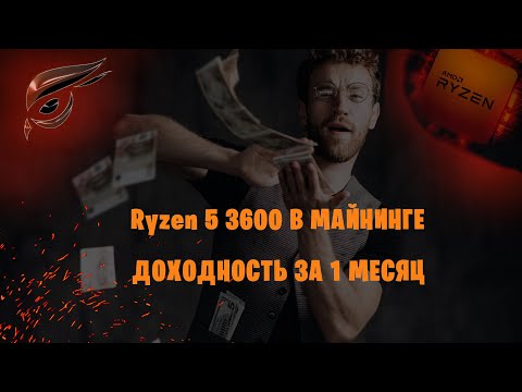 Майнинг на Ryzen 5 3600. Сколько удалось заработать за 1 месяц.