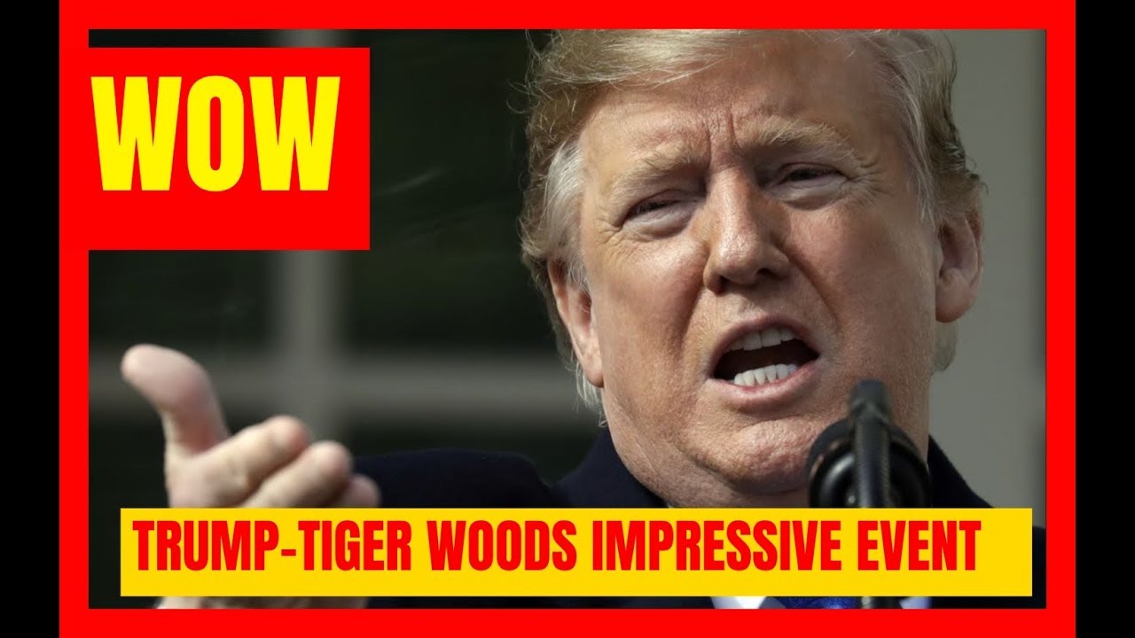 WOW 🔴 President Trump gives IMPRESSIVE award to Tiger Woods at the White House trump amazonia