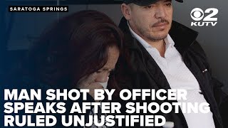 Man shot by Saratoga Springs officer speaks after shooting ruled unjustified